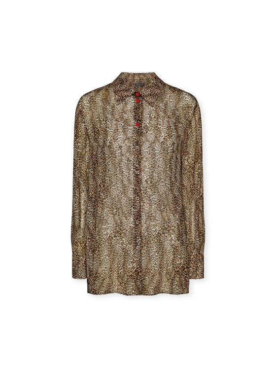 Elena Mirò Elena Mirò Camicia 5155P100216N001 Marrone Regular Fit