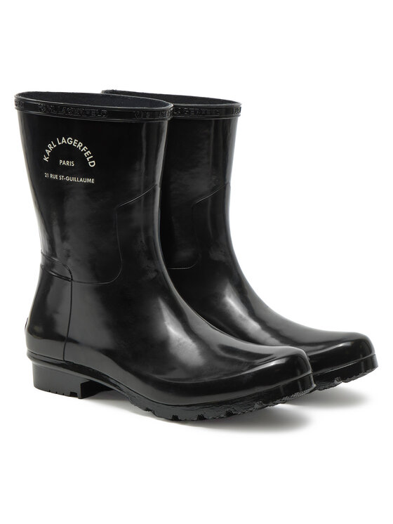 KARL LAGERFELD KARL LAGERFELD Gumene čizme KL47075S Crna