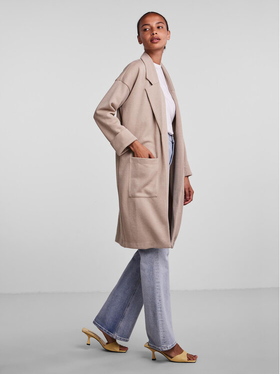 Pieces Pieces Übergangsmantel 17090175 Beige Regular Fit