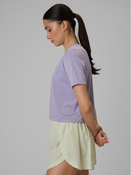 4F 4F T-Shirt SOLAR PUNK Fioletowy Slim Fit