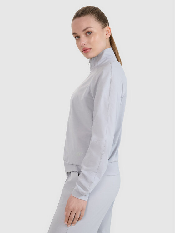 4F 4F Bluza MULTI ACTIVE Szary jasny Regular Fit
