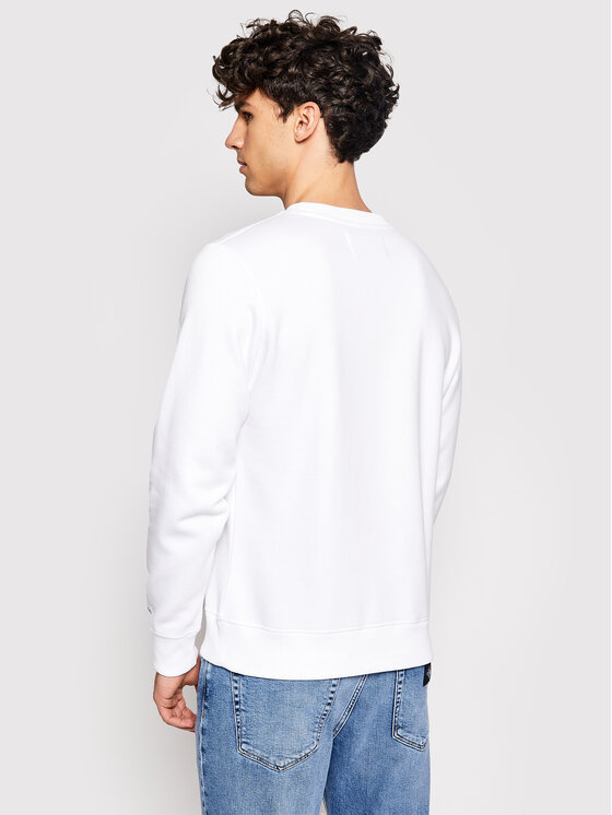 Calvin Klein Jeans Calvin Klein Jeans Majica dugih rukava Embroidered Logo J30J314536 Bijela Regular Fit