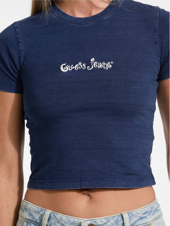 Guess Jeans Guess Jeans T-Shirt 176219 Niebieski Classic Fit