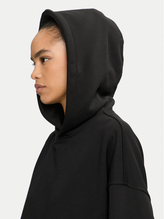 2005 2005 Mikina Unisex Blank Černá Loose Fit