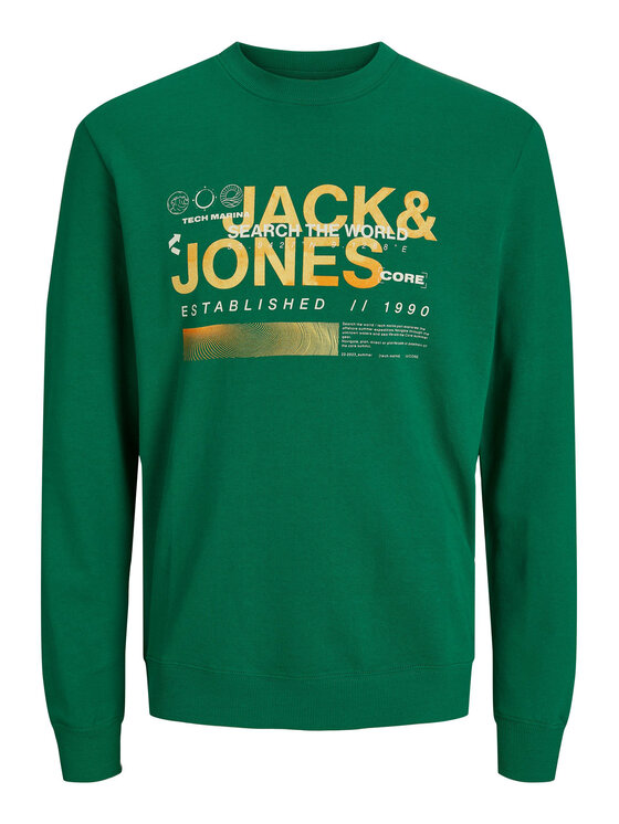 Jack & Jones Junior Jack & Jones Junior Majica dugih rukava 12235720 Zelena Standard Fit
