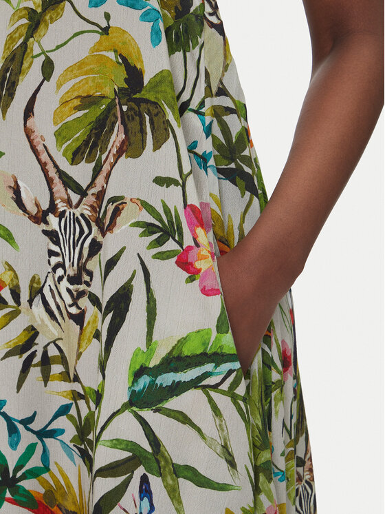 LOLA CASADEMUNT LOLA CASADEMUNT Φόρεμα καλοκαιρινό LS2516037 Πράσινο Relaxed Fit