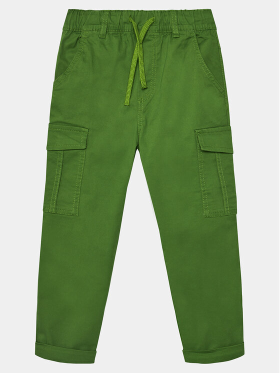 United Colors Of Benetton Pantaloni din material 4HK2CF01V Verde Straight Fit