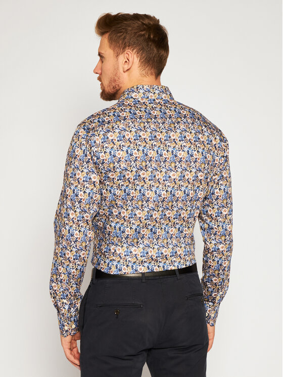 Camicia 100001277 Blu scuro Slim Fit