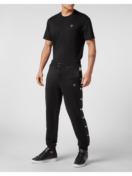 PHILIPP PLEIN PHILIPP PLEIN Spodnie dresowe 2743 Czarny Jogger Fit