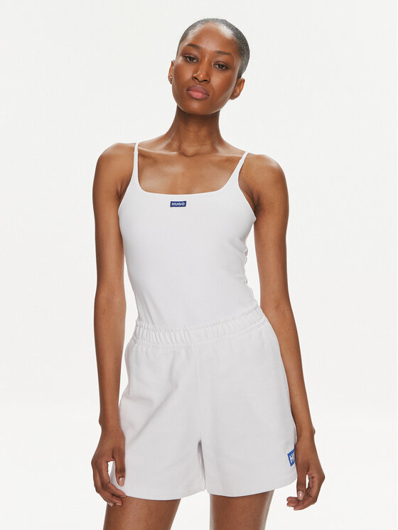 Hugo Body Nadrine_B 50510845 Bianco Slim Fit, taglia : L