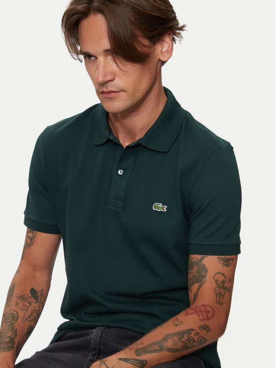 Lacoste Lacoste Polokošeľa PH4012 Zelená Slim Fit