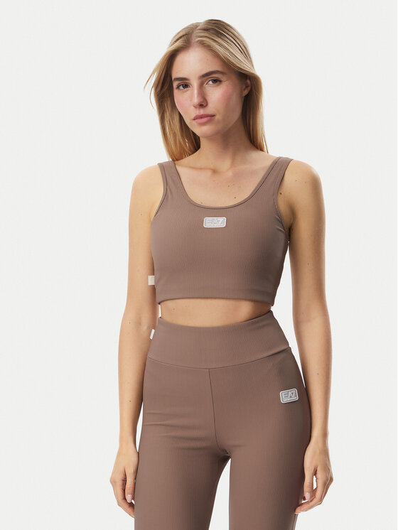 EA7 Emporio Armani EA7 Emporio Armani Sportovní podprsenka 7W001337 AF15721 U6041 Světle hnědá
