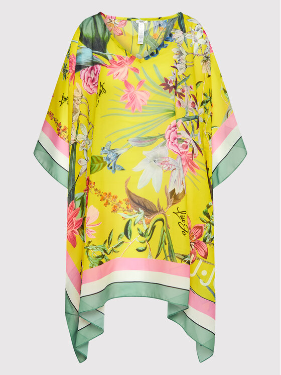 Liu Jo Beachwear Liu Jo Beachwear Pončas VA2022 T4902 Geltona Relaxed Fit