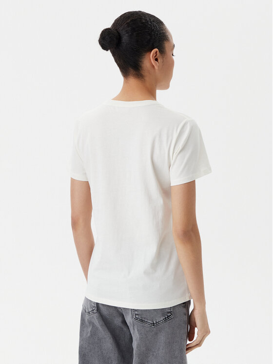 Liu Jo Sport Liu Jo Sport T-krekls TA5172 JS923 Écru Regular Fit