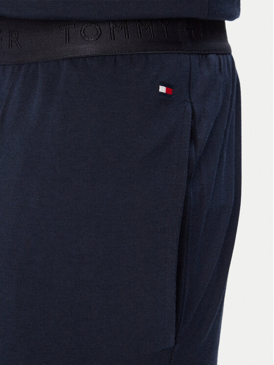 Tommy Hilfiger Tommy Hilfiger Pižama UM0UM04006 Tamsiai mėlyna Slim Fit