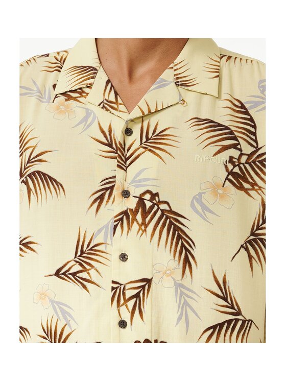 Rip Curl Rip Curl Koszula Surf Revival Floral S/S Shirt Żółty Regular Fit