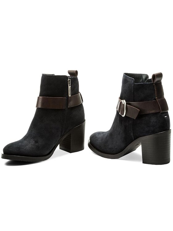 Tommy Hilfiger Tommy Hilfiger Členková obuv DENIM Ivy 16C FW0FW01941 Tmavomodrá