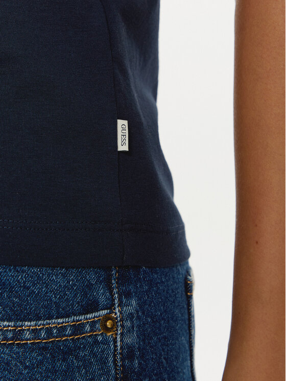 Guess Jeans Guess Jeans T-Shirt W4YI02 J1314 Dunkelblau Slim Fit