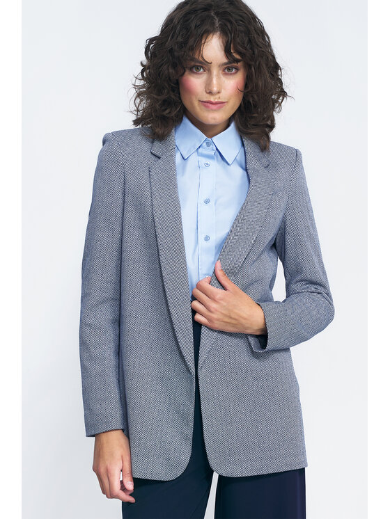 NIFE NIFE Marynarka Z68 Granatowy Regular Fit