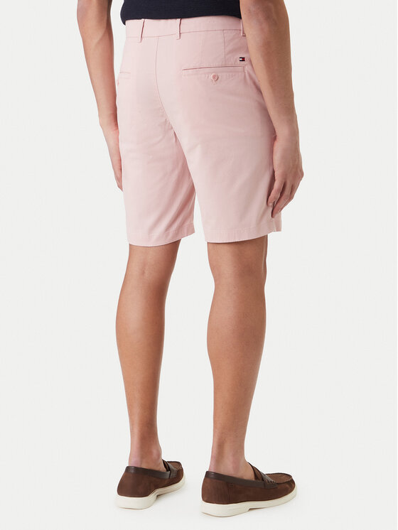 Tommy Hilfiger Tommy Hilfiger Šortky z materiálu Denton 9.5 MW0MW42351 Růžová Slim Fit