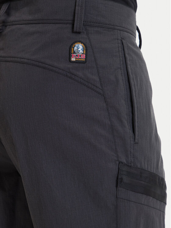 Parajumpers Parajumpers Pantaloni din material Stow 26SMPMPARM05 Negru Regular Fit