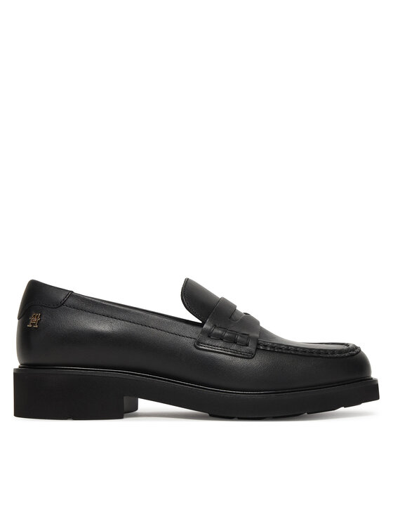 Tommy Hilfiger Tommy Hilfiger Loafers Elettra Penny Leather FW0FW09360 Negru
