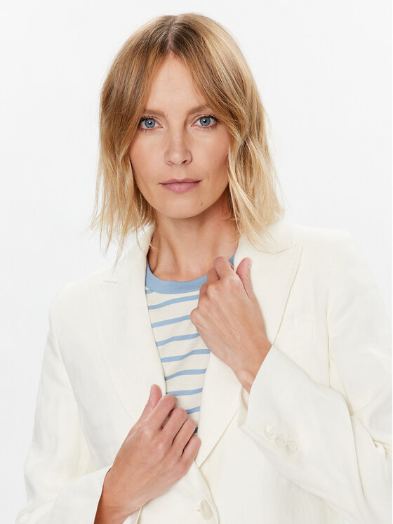 Weekend Max Mara Weekend Max Mara Marynarka Nalut 2350410431 Écru Regular Fit