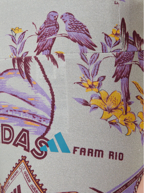 adidas adidas Къс клин Farm Bike JM8345 Сив Slim Fit