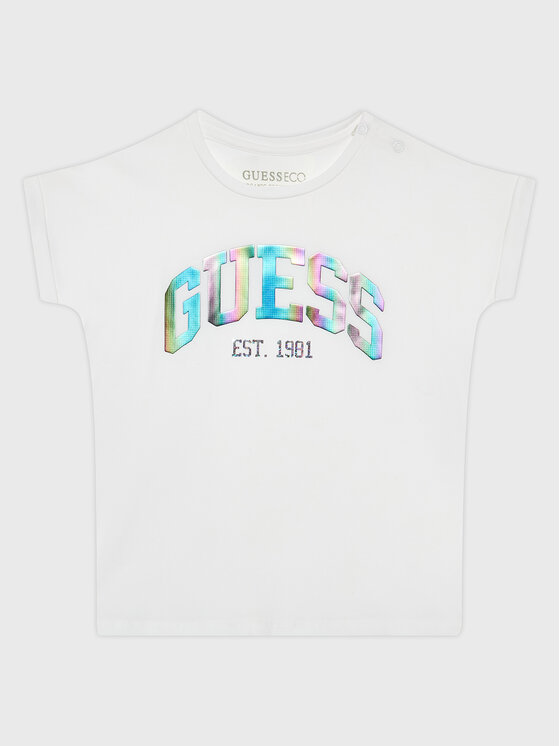 Guess Guess T-Shirt K3RI25 K6YW1 Weiß Regular Fit