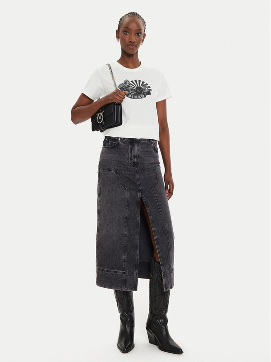 PINKO Pinko Тишърт Trapani 100789 A23Z Бял Regular Fit