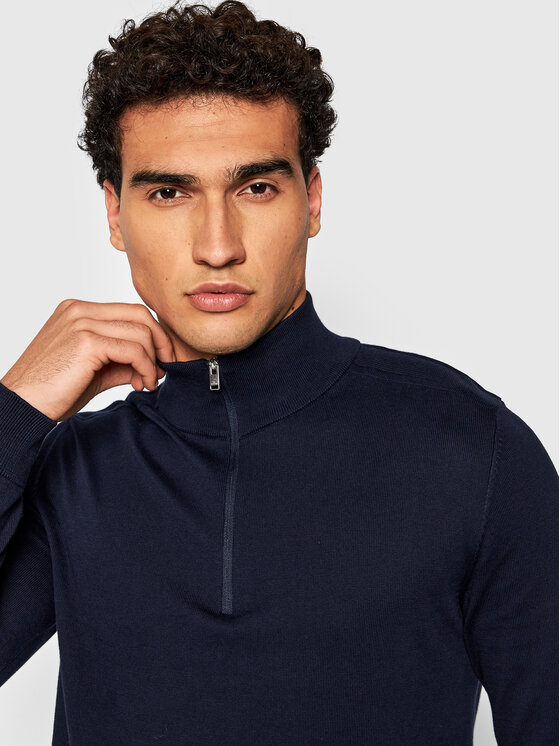 Selected Homme Selected Homme Džemper Berg 16074687 Tamnoplava Regular Fit