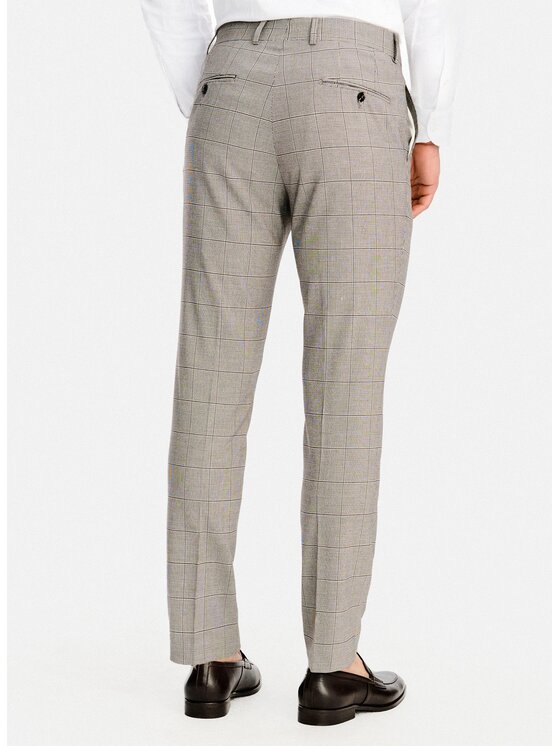 Pako Lorente Pako Lorente Spodnie garniturowe P26SF-6G-020 Brązowy Slim Fit