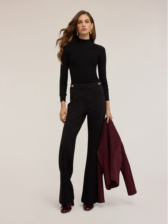 Motivi Motivi Sweter M360W003443N033 Czarny Slim Fit