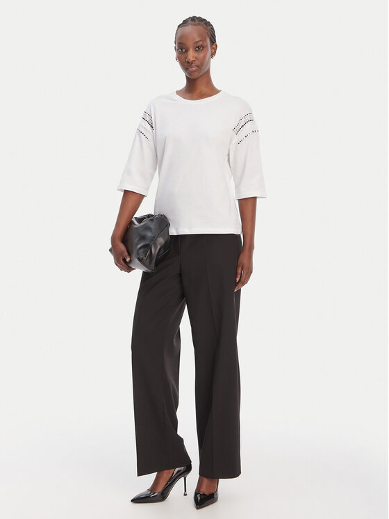 Liu Jo Liu Jo Tricou WA6128 JS904 Alb Relaxed Fit