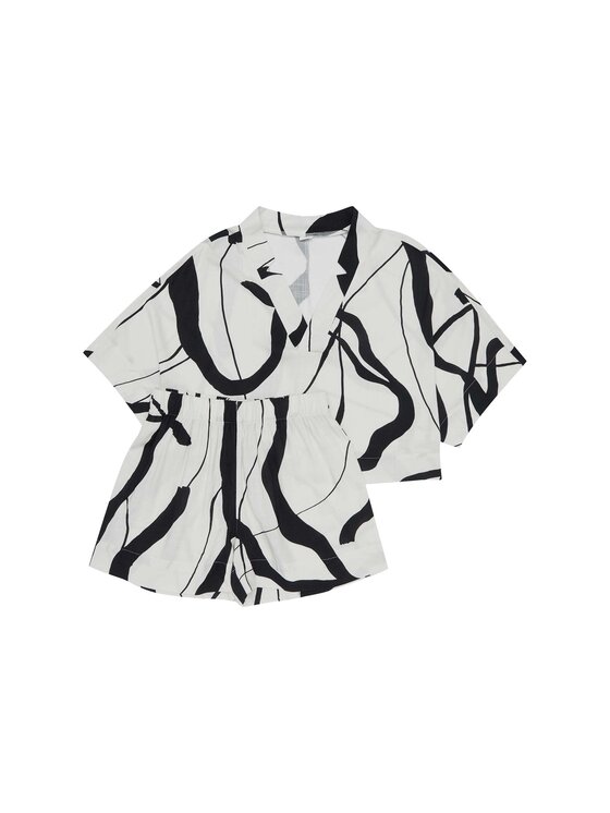 Esotiq Esotiq Piżama 42047 Biały Loose Fit