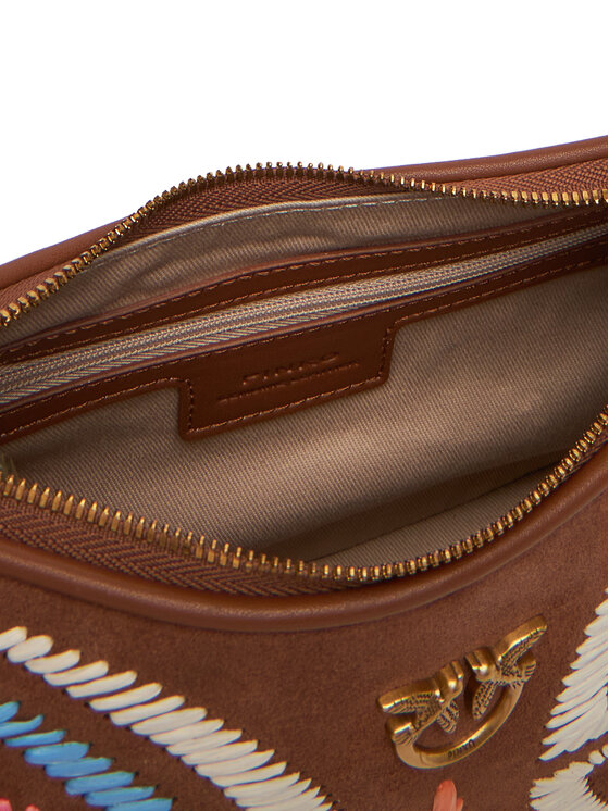 PINKO PINKO Τσάντα Half Moon Mini Fl PE 25 PLTT 102790 A2IW Καφέ
