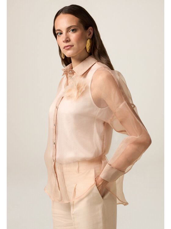 Oltre Oltre Camicia 5008J000826N021 Rosa Baggy Fit