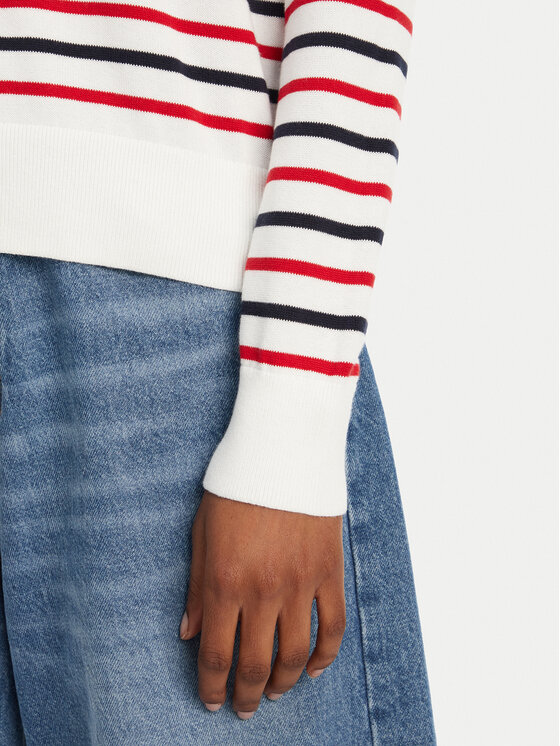 Tommy Jeans Tommy Jeans Sveter Essential DW0DW20159 Farebná Regular Fit
