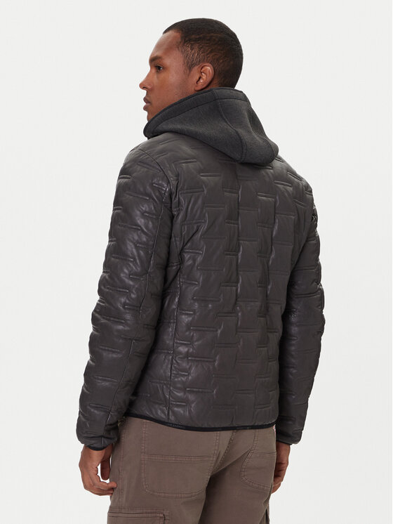 Milestone Milestone Bőrkabát Alonso 5310196 0715 Fekete Regular Fit