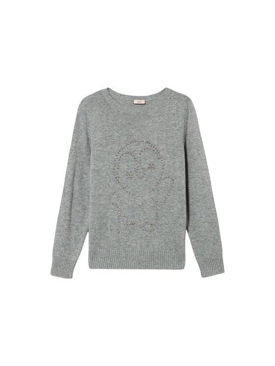 Oltre Oltre Maglione M017J005319N013 Grigio Regular Fit