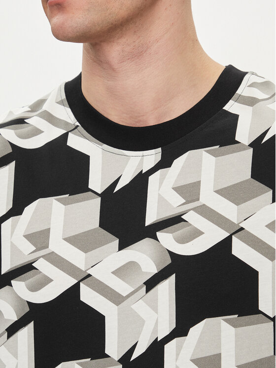 Karl Lagerfeld Jeans Karl Lagerfeld Jeans T-shirt 241D1701 Siva Relaxed Fit