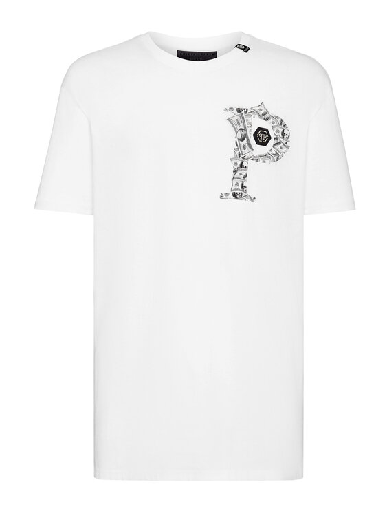 PHILIPP PLEIN PHILIPP PLEIN T-Shirt 30979 Biały Regular Fit