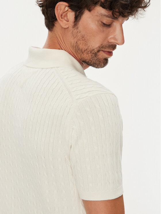 Tommy Hilfiger Tommy Hilfiger Polokošeľa MW0MW40701 Béžová Regular Fit