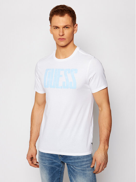 Guess Guess Tričko MBGI31 R9RM8 Biela Regular Fit