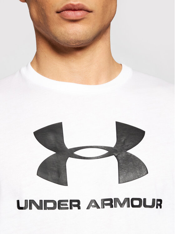 Under Armour Under Armour Tričko Ua Sportstyle Logo 1329590 Biela Loose Fit
