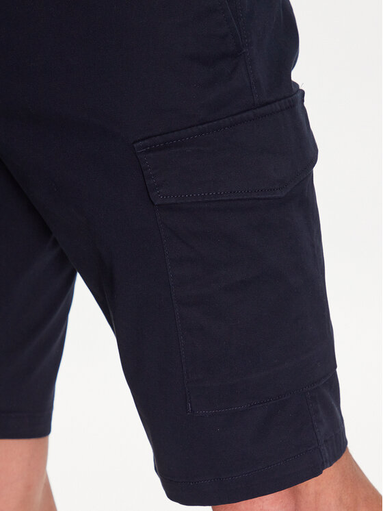 Tommy Hilfiger Tommy Hilfiger Pantaloncini di tessuto John Cargo 1985 MW0MW31244 Blu scuro Regular Fit