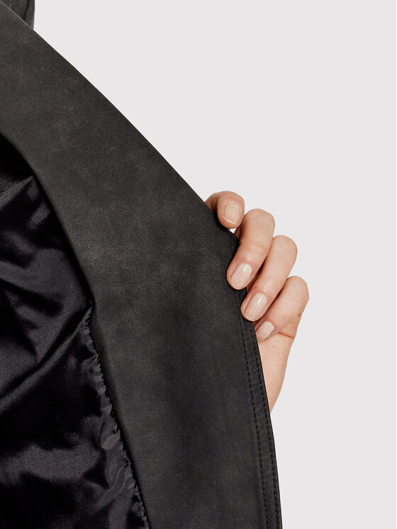 ONLY ONLY Куртка зі штучної шкіри Ava 15102997 Чорний Regular Fit