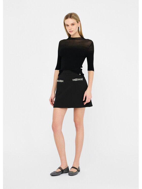 Liu Jo Liu Jo Minigonna CF5359T252722222 Nero Regular Fit