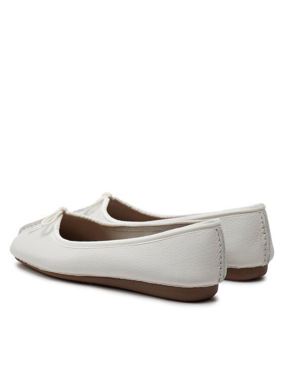 Clarks Clarks Baleríny Freckle Ice 203544554 Bílá