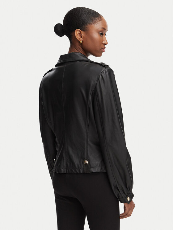 Babylon Babylon Lederjacke DSG548 Schwarz Regular Fit